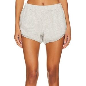 NWOT Monrow Pocket Lounge Dolphin Shorts in Grey Size Medium
